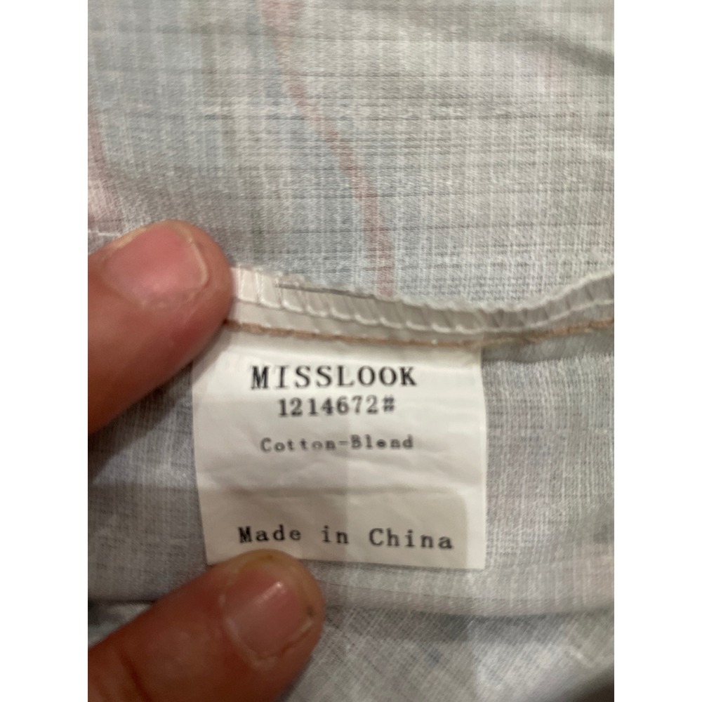 MISSLOOK Womens Abstract Marble Print Blouse Avant Lightweight Top - Picture 7 of 7